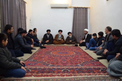 سماحة المرجع الديني الكبير آية الله العظمى السيد محمد سعيد الحكيم (مد ظله) يستقبل وفد أتباع أهل البيت (عليهم السلام) من جمهورية أذربيجان