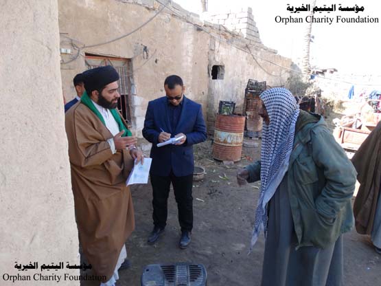 مؤسسة اليتيم الخيرية وللأسبوع الثاني على التوالي تقوم بتطبيق برنامجها الخاص بتوزيع الاجهزة المنزلية والاحتياجات الضرورية على العوائل المتعففة في المشخاب