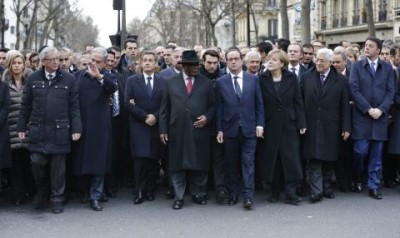 مسيرة حاشدة في باريس بمشاركة 50 من قادة العالم