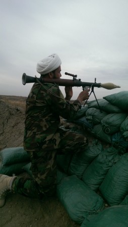 قوات من العتبة العلوية تدمر عجلة ووكر داعشي في منطقة الضابطية وبنات الحسن شمالي بغداد