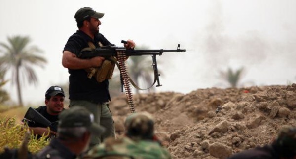أبطال االحشد الشعبي يشنون هجوما على مواقع داعش في سامراء