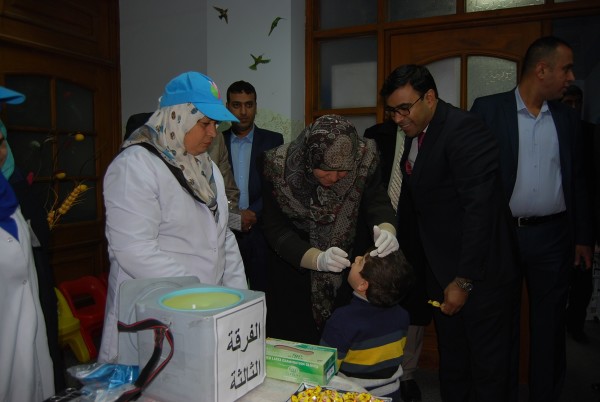  وزارة الصحة تطلق الحملات التلقيحية ضد شلل الأطفال