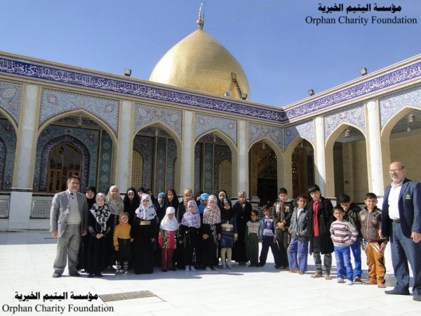 مؤسسة اليتيم الخيرية في النجف الاشرف تواصل برنامجها الترفيهي الخاص بالايتام