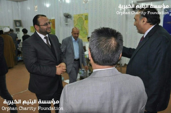 مؤسسة اليتيم الخيرية في النجف الاشرف تستقبل النائب عن التحالف الوطني صادق اللبان
