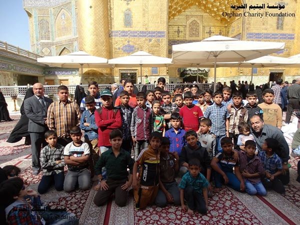 مؤسسة اليتيم الخيرية بالتنسيق مع العتبة العلوية المقدسة وامانة مسجد الكوفة تنظم سفرة ترفيهية للأيتام 
