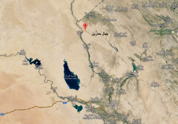 منطقة جبال حمرين التي تم بها قتل المجرم عزة الدوري 