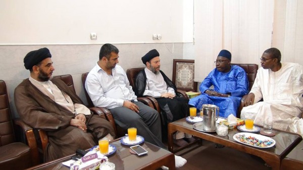 سماحة السيد رياض الحكيم يلتقي السفير السنغالي لدى إيران في مكتب سماحة المرجع الكبير 