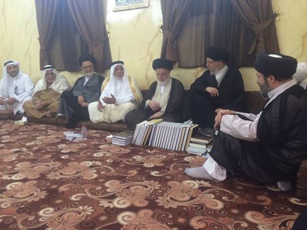 سماحة آية الله السيد رياض الحكيم (دام عزه) يستقبل رئيس الوقف السني 