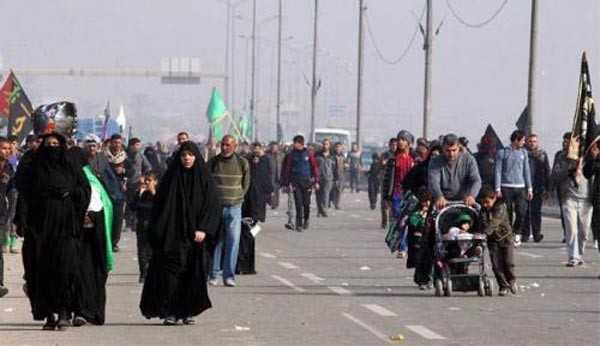 شوارع بغداد في يوم الاربعين( ارشيف)