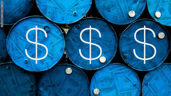 oil barrel dollar