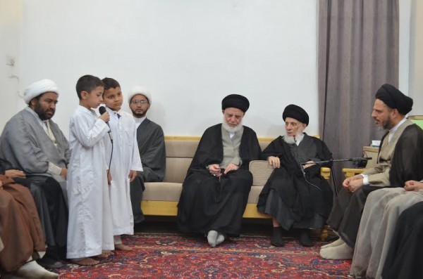 سماحة المرجع الديني الكبير السيد محمد سعيد الحكيم (مدّ ظله) خلال 