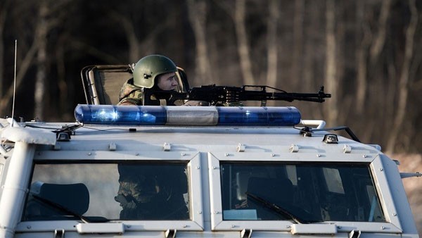 أجهزة أمنية روسية أثناء تنفيذ مهمة في داغستان