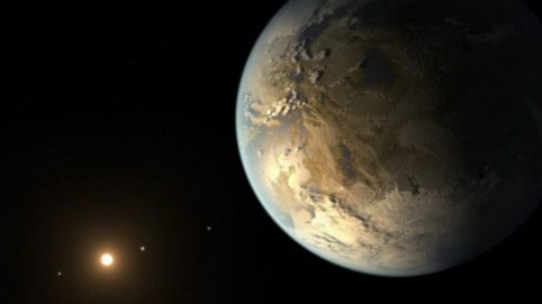 NASA Image caption هذا تصوير لكوكب خارج المجموعة الشمسية قد يكون قابلا للسكن 