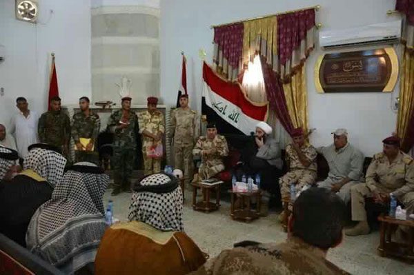  قوات الحشد والجيش تعقد مؤتمرا لشيوخ عشائر مناطق جنوبى بغداد وتؤكد على التعاون الأمني بين الموطن والأجهزة الأمنية