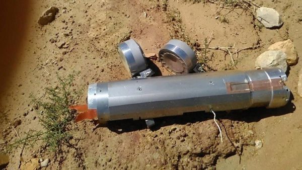  عبوة "بي إل يو-108" لم تنفجر، تعمل بنظام استشعاري أسقطت أثناء هجوم على مصنع للإسمنت بمحافظة عمران في 15 فبراير/شباط 2016.