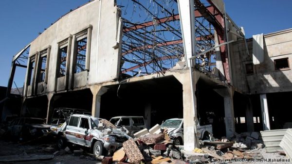 مجلس العزاء الذي تم قصفه في اليمن 