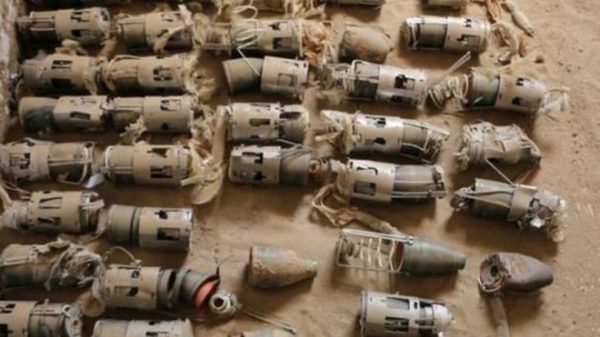 قنابل عنقودية بريطانية الصنع استخدمت في الصراع في اليمن 