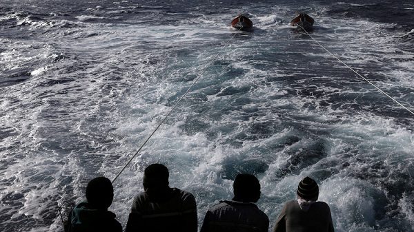 Reuters Yannis Behrakis / مهاجرون تم إنقاذهم في البحر الأبيض المتوسط