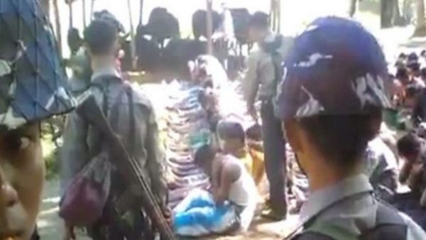 فيديو لتعرض مسلمي الروهينغا في ميانمار للضرب، ظهر للمرة الأولى على وسائل التواصل الاجتماعي 